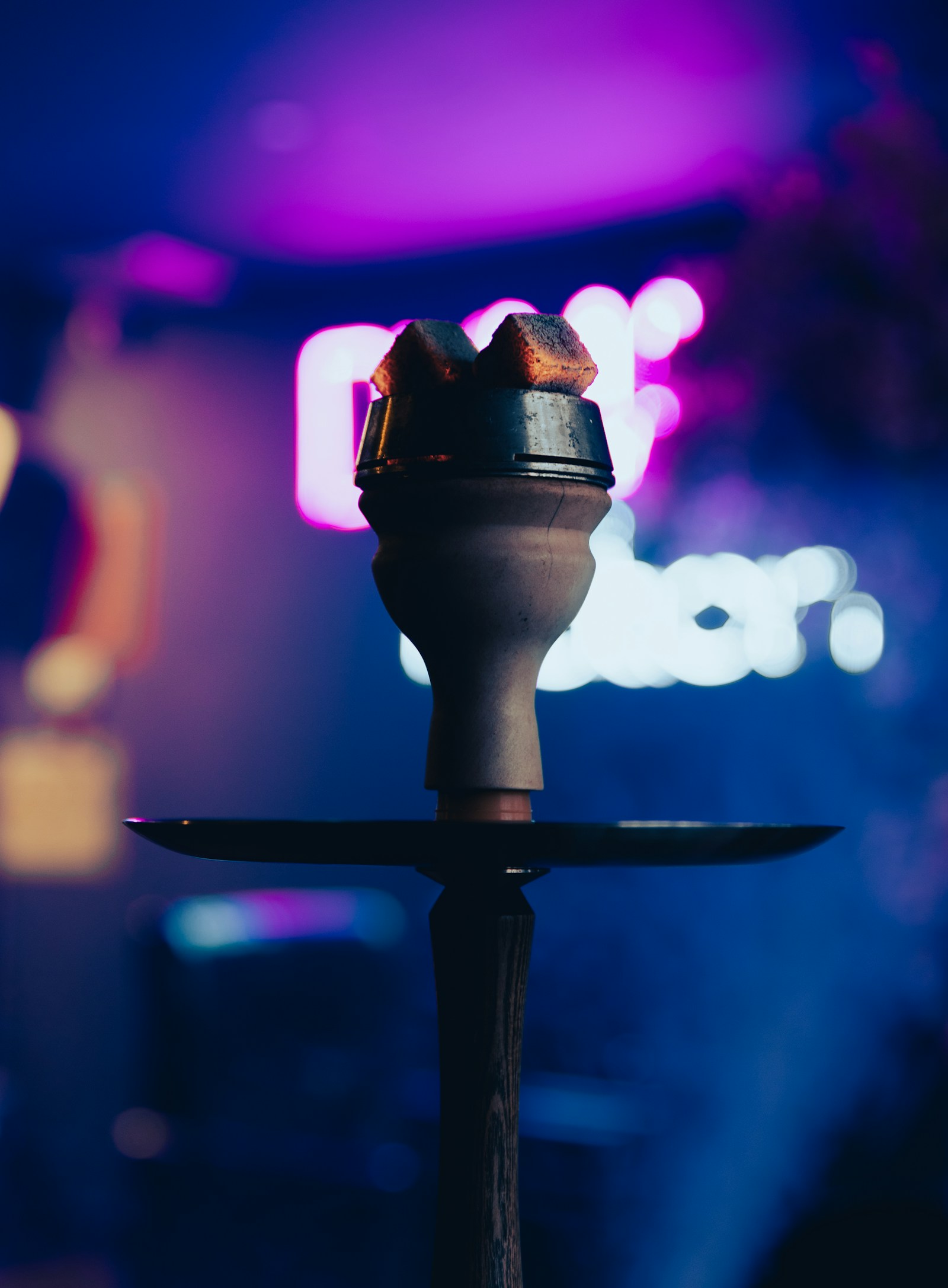 Traditional brass hookah